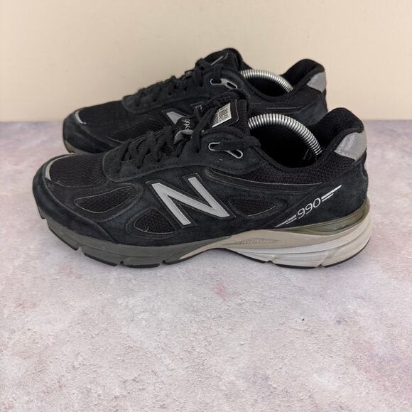 New Balance 990V4 Womens Size 8.5 Black Sneakers Running Shoes READ - Picture 5 of 15